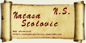 Nataša Stolović vizit kartica